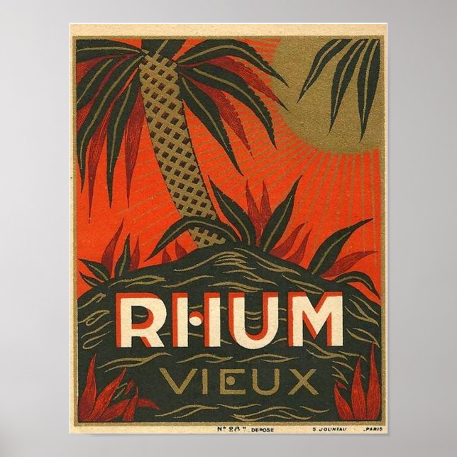 Póster Vintage Rum Advertisement (Frente)