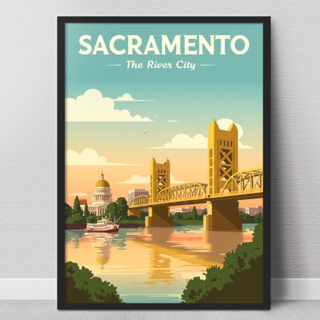 Poster Vintage Sacramento (Criador carregado)