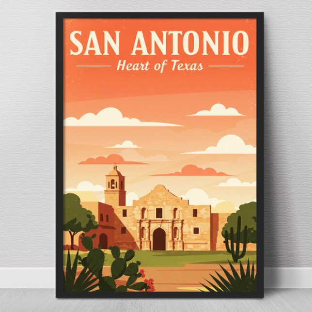 Poster Vintage San Antonio (Criador carregado)