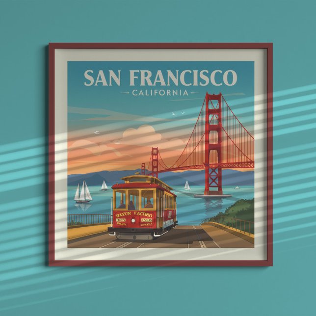 Poster Vintage San Francisco California (Criador carregado)