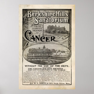 Póster Vintage Sanatorium Ad de 1899