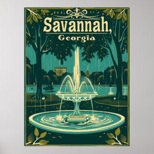 Poster Vintage Savannah