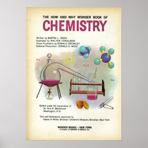 Póster Vintage School Chemistry Education