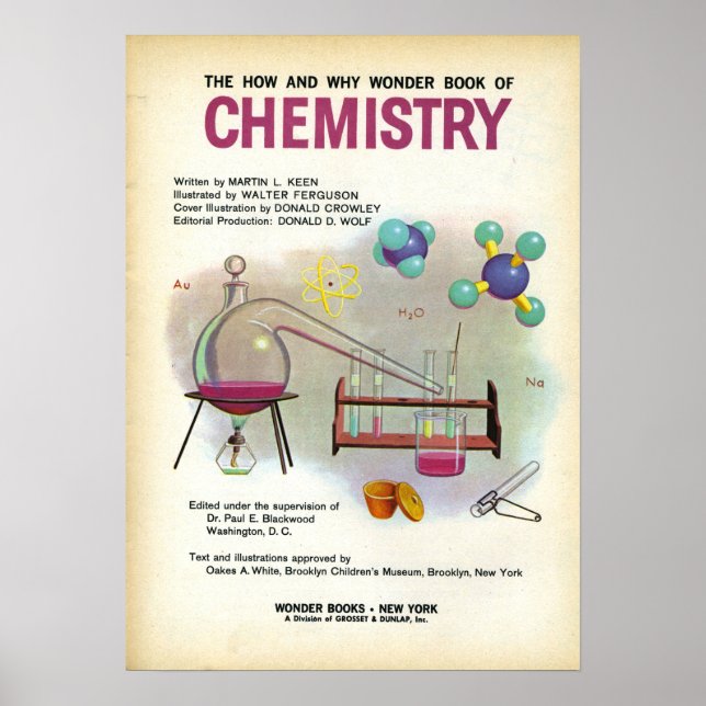 Póster Vintage School Chemistry Education (Frente)