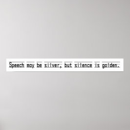 Poster Vintage Schoolroom Provverb