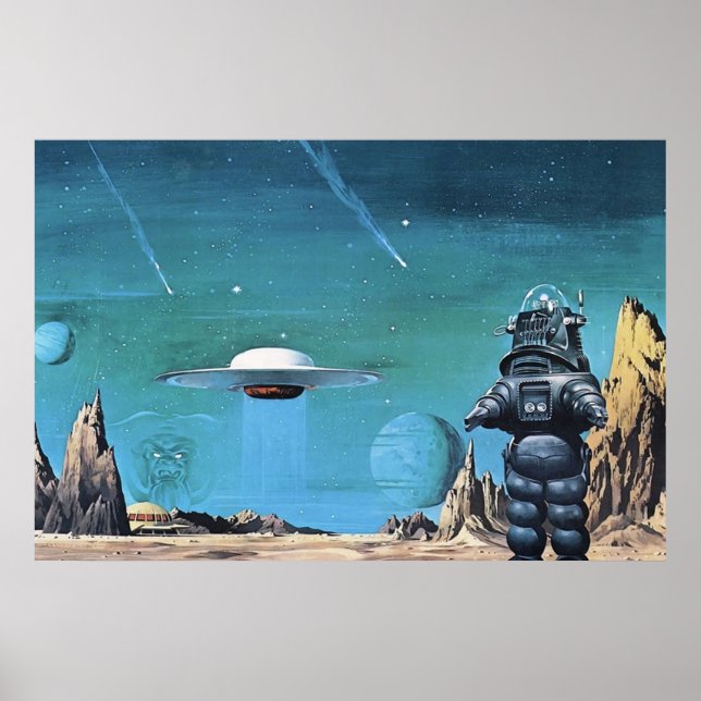 Poster Vintage Science Fiction  UFO (Frente)