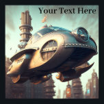 Poster Vintage Science Ficying Cars of<br><div class="desc">Seja você fã da ficção científica clássica ou simplesmente aprecie a arte dos posteres vintage, "Sonhos Retro-Futuros" é algo que deve ter para sua coleção. Desligue-o em sua casa, escritório ou estúdio e deixe-o transportá-lo para um mundo de possibilidades infinitas e tecnologia incrível. Não perca a chance de possuir uma...</div>