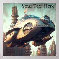 Vintage Science Ficying Cars of