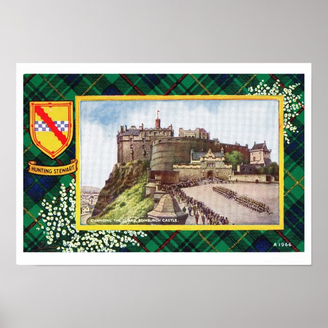 Poster Vintage Scotland, Fraser, Hunart edinbur (Frente)
