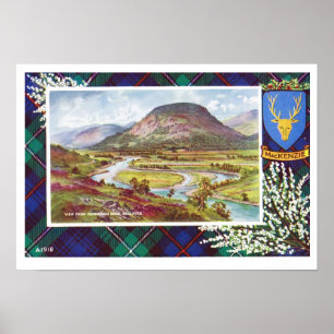 Póster Vintage Scotland, Fraser, Mackenzie, Ballater
