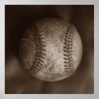 Vintage Sepia Baseball