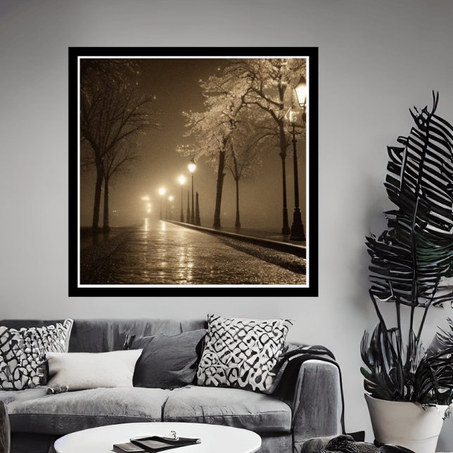 Poster Vintage Sepia Scene 1930s road Fantasy  (Criador carregado)