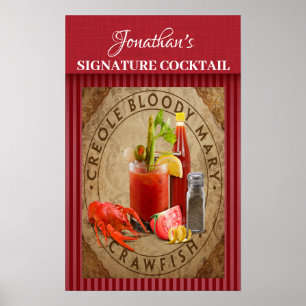 Poster Vintage Signature Cocktail