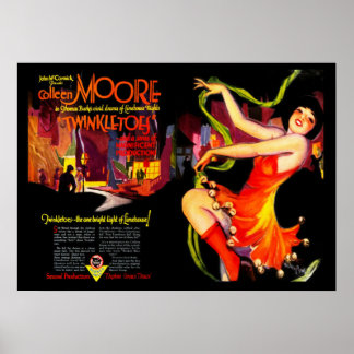 Póster Vintage Silent Film Advert