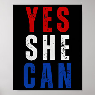 Poster Vintage Sim Ela Consegue Kamala Harris 2024 Eleiçõ