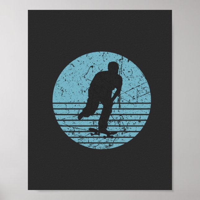 Poster Vintage Skateboard (Frente)