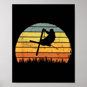 Poster Vintage Ski Freestyle Retro Design Jump Trick