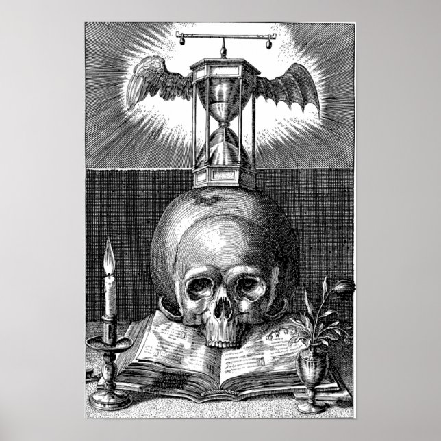 Poster Vintage Skull (Frente)