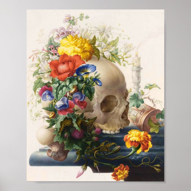 Poster Vintage Skull (Frente)