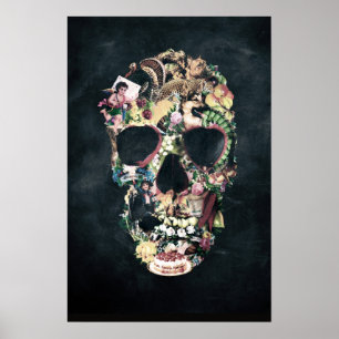 Póster Vintage Skull