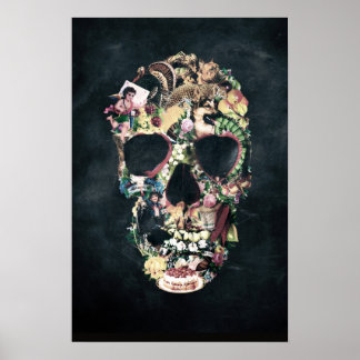 Póster Vintage Skull