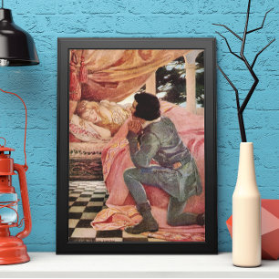 Poster Vintage Sleeping Beauty por Jessie Willcox Smith