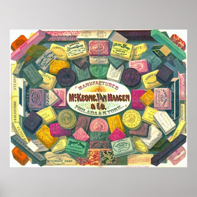 Póster Vintage Soap Ad 1865 (Frente)