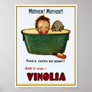 Póster Vintage Soap Ad Print