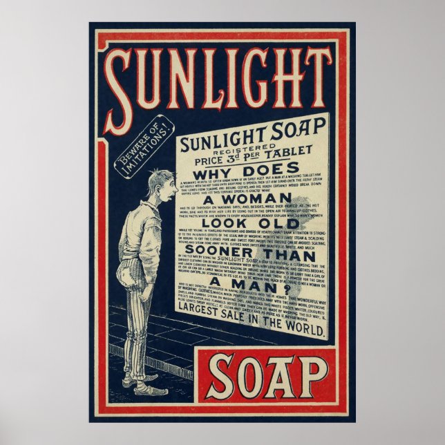 Poster Vintage Soap Advertisement (Frente)