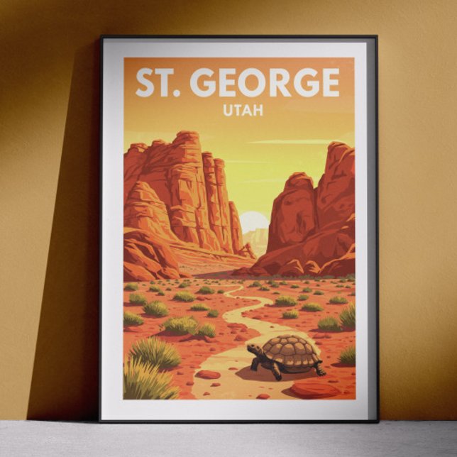 Poster Vintage St. George Utah (Criador carregado)