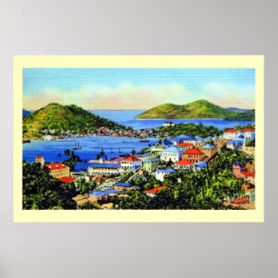 Poster Vintage St Thomas Virgin Islands