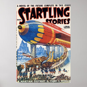 Poster Vintage Start ories Pulp Magazine Cobrir