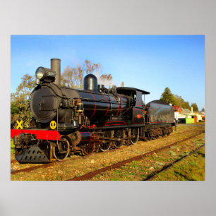 Poster Vintage Steam Train