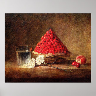 Poster Vintage Strawberry - por Chardin