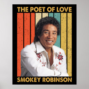 Poster Vintage Style Smokey Robinson - O Poeta Do Amor