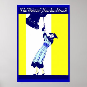 Poster Vintage Suffrage copie Igualdade dos Direitos da M