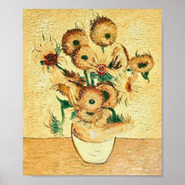 Poster Vintage Sunflower por Vincent van Gogh