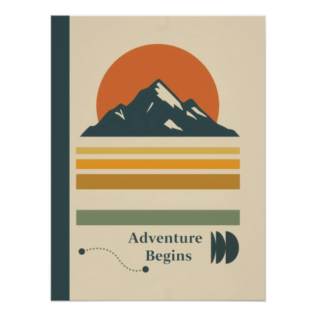 Póster Vintage Sunset (Frente)