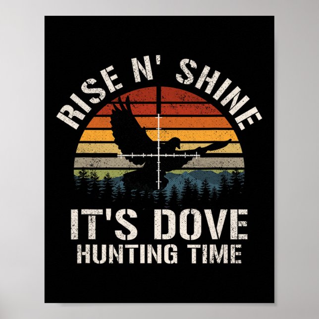Poster Vintage Sunset Dove Hunting Season (Frente)