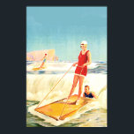 Póster Vintage Surfing Art deco<br><div class="desc">Poster vintage Surfing Art deco,  paris,  retro deco,  nouveau,  afiche publicitário,  retrato,  cores,  cidade,  álcool,  antiguidade,  cigerete,  cosméticos,  caixa,  maitres,  floral,  comida,  fruta,  casa,  itens,  shopping,  macaco,  natureza,  agradecimento,  publicidade,  posters</div>