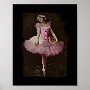 Poster Vintage Swan Lake