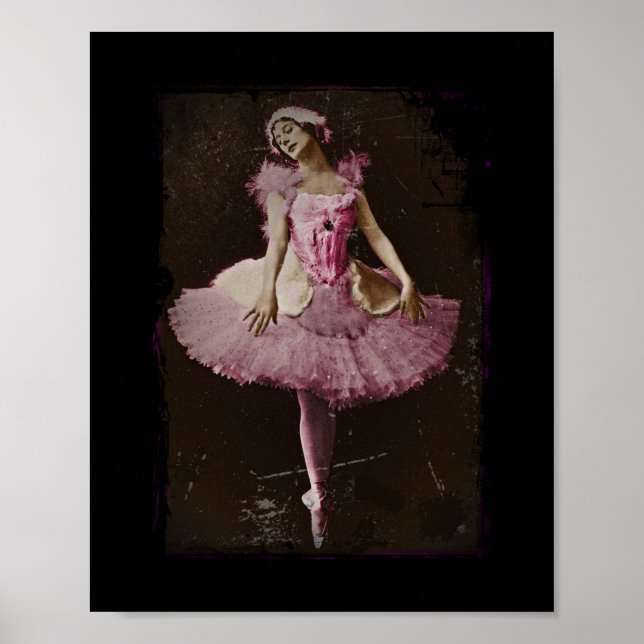 Poster Vintage Swan Lake (Frente)