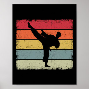 Poster Vintage Taekwondo Karate Martial Arts Amam Raparig