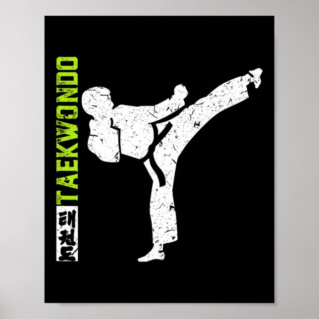 Poster Vintage Taekwondo The Kick (Frente)