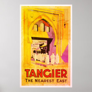 Poster Vintage Tangier Viagem