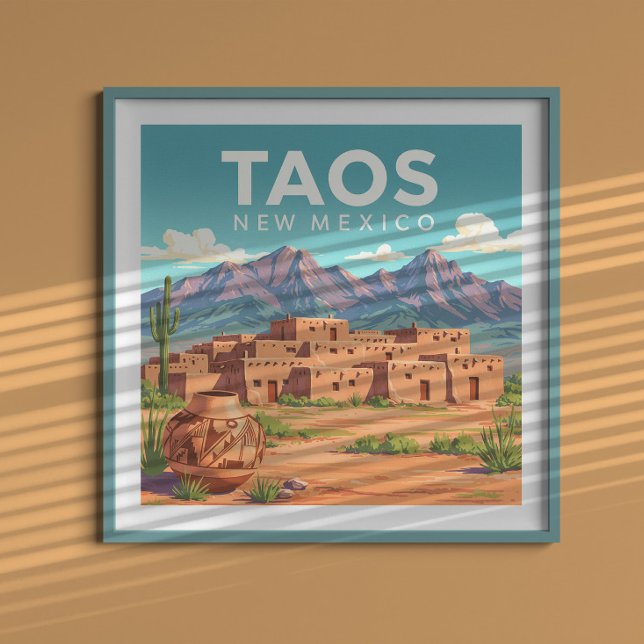 Poster Vintage Taos Novo México (Criador carregado)