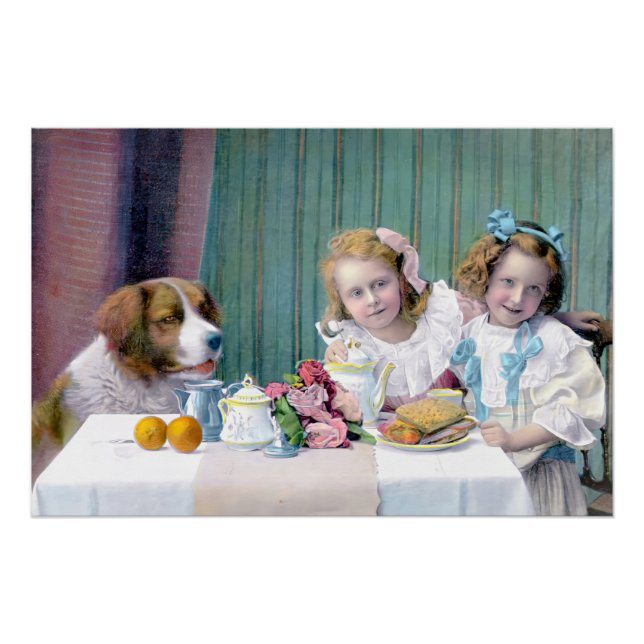 Póster Vintage Tea Party (Frente)