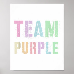 Poster Vintage Team Purple Summer Camp Game Co.