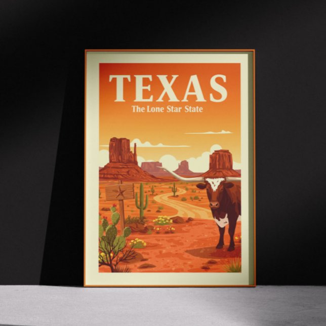 Poster Vintage Texas (Criador carregado)