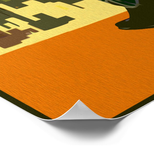 Poster Vintage Texas Cowboy (Borda)